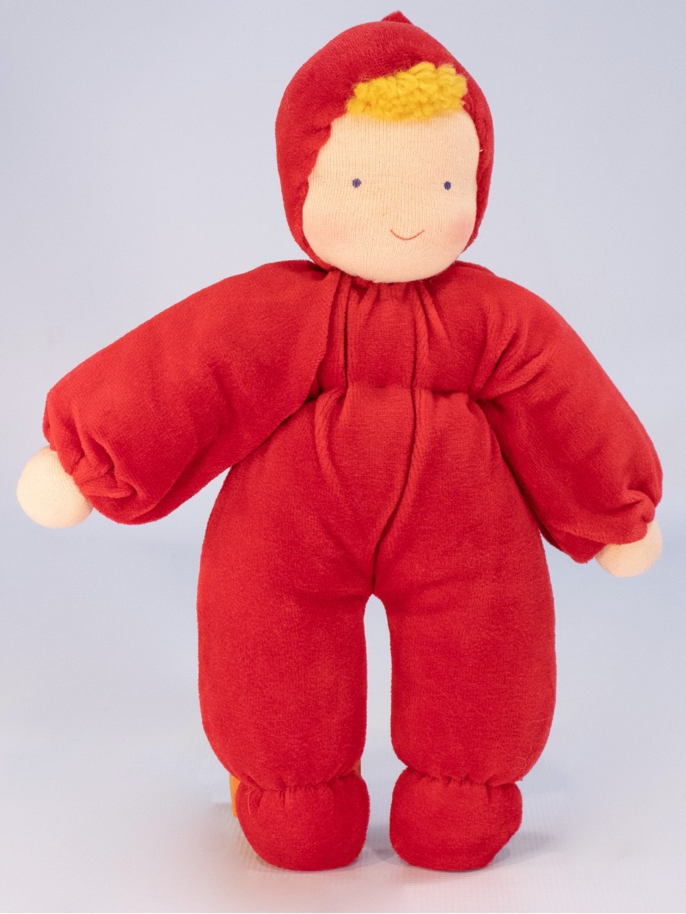 Evi Waldorf Cuddle baby Doll in red